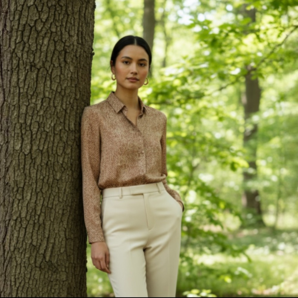 A New Day Snake Print Long Sleeve Blouse - Picture 4 of 13